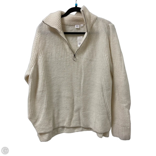 Sweater By Gap In Cream, Size: Xl