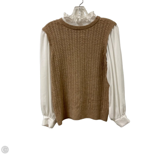 Sweater By Cece In Cream & White, Size: Xs