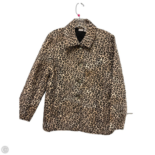 Jacket Puffer & Quilted By Chicos In Animal Print, Size: L