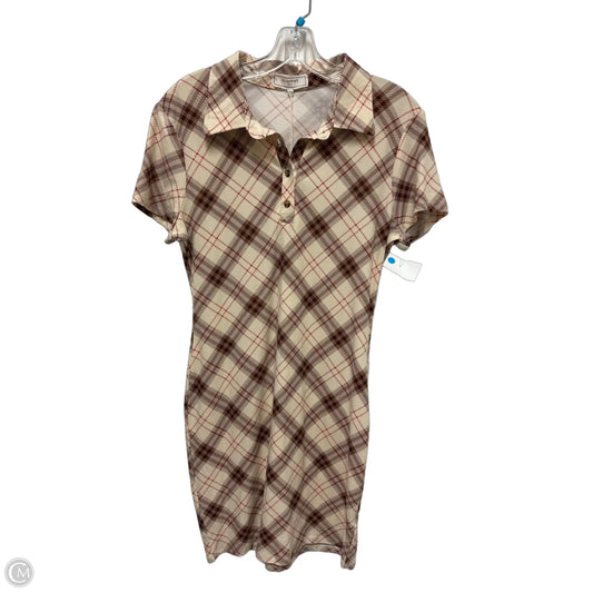 Dress Casual Short By No Comment In Cream & Red, Size: L