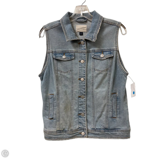 Vest Other By Universal Thread In Blue Denim, Size: M