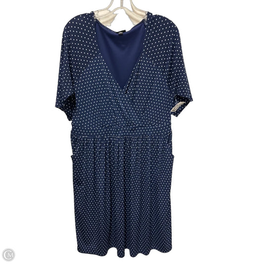 Dress Casual Short By Torrid In Blue & White, Size: 2x