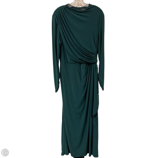 Dress Party Long By Betsy And Adam In Green, Size: Xl