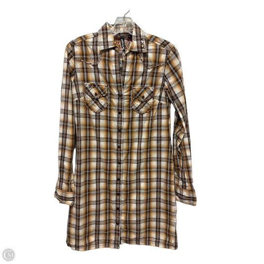 Dress Casual Short By Clothes Mentor In Brown, Size: S