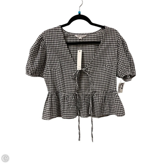 Top Short Sleeve By Live 4 Truth In Black & White, Size: M