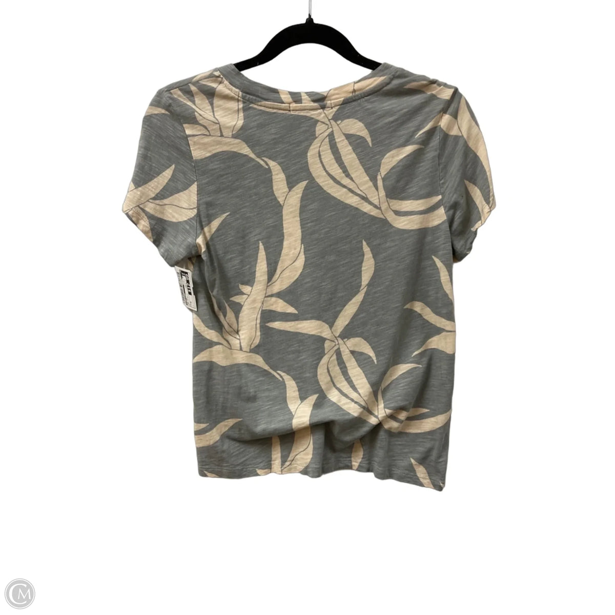 Top Short Sleeve By Sanctuary In Grey & White, Size: M