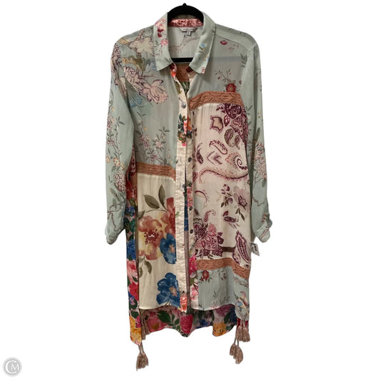 Kimono By John Mark In Floral Print, Size: L