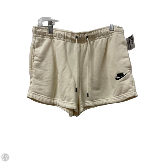 Athletic Shorts By Nike In Cream, Size: M