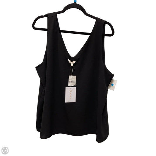 Top Sleeveless By Wayf In Black, Size: 1x