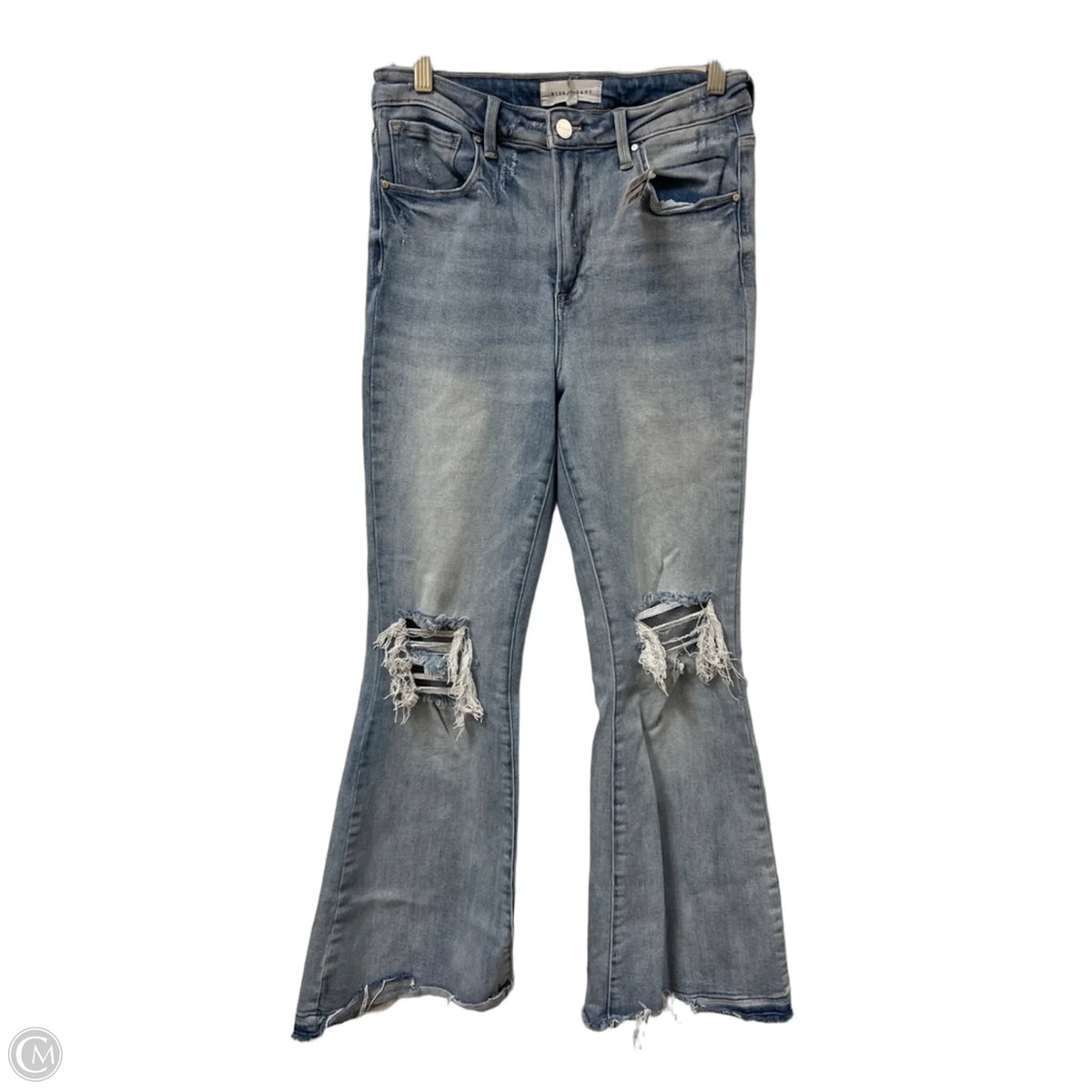Jeans Flared By Risen In Blue Denim, Size: 10