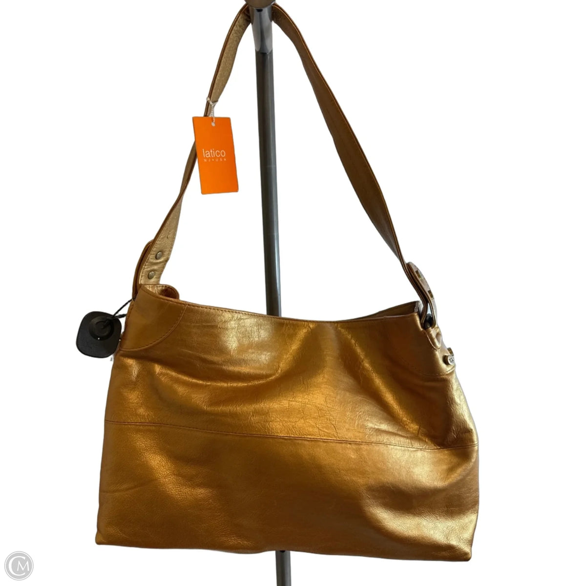 Handbag Leather By Latico, Size: Medium