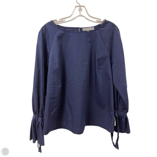 Top Long Sleeve By Marled In Navy, Size: M