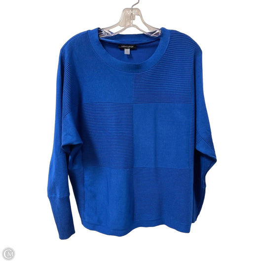 Sweater By Cable And Gauge In Blue, Size: M