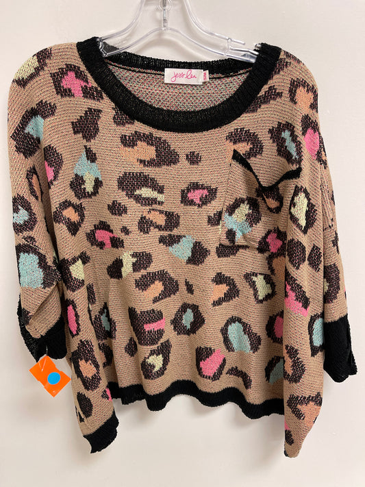 Sweater By Clothes Mentor In Animal Print, Size: M