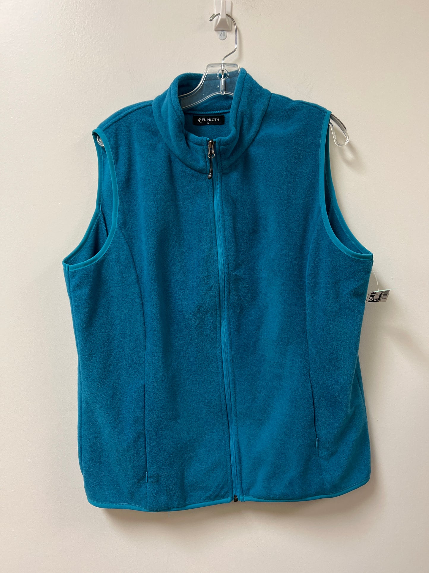 Vest Fleece By Clothes Mentor In Blue, Size: Xl