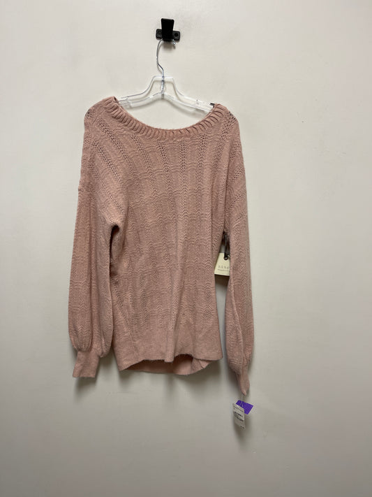 Sweater By Hinge In Pink, Size: M