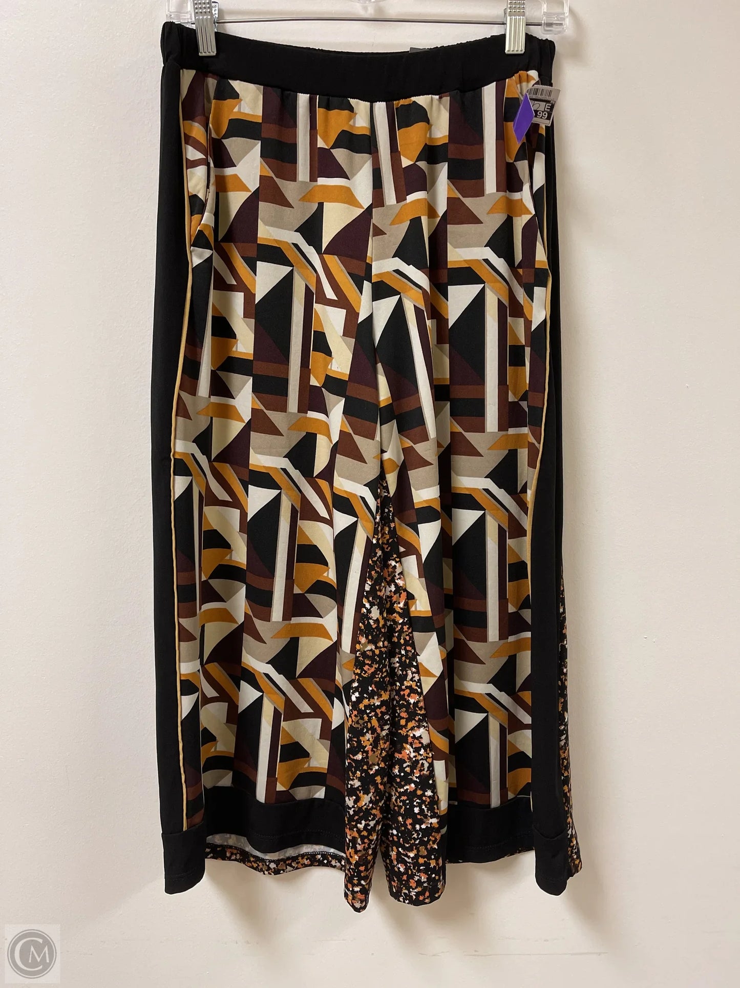 Pants Wide Leg By Ny Collection In Black & Brown, Size: 8