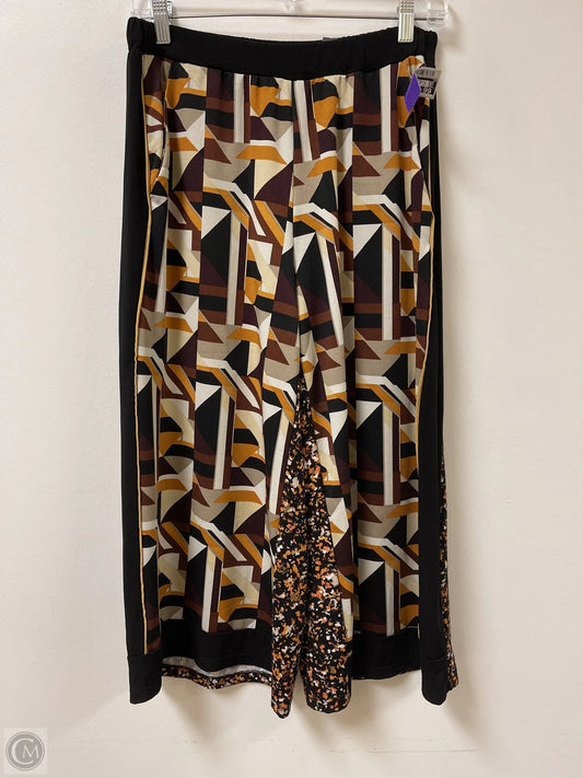 Pants Wide Leg By Ny Collection In Black & Brown, Size: 8