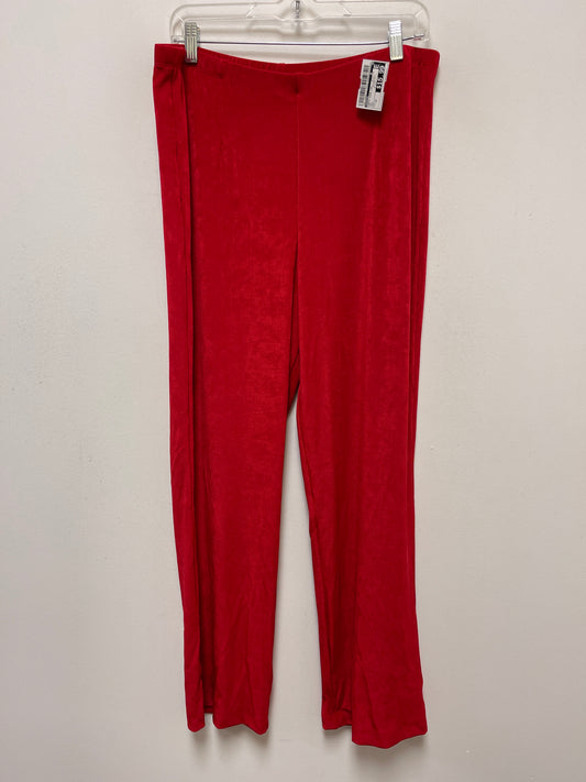 Red Pants Wide Leg Chicos, Size 12