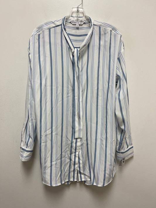 Blue & White Tunic Long Sleeve Elizabeth And James, Size Xl