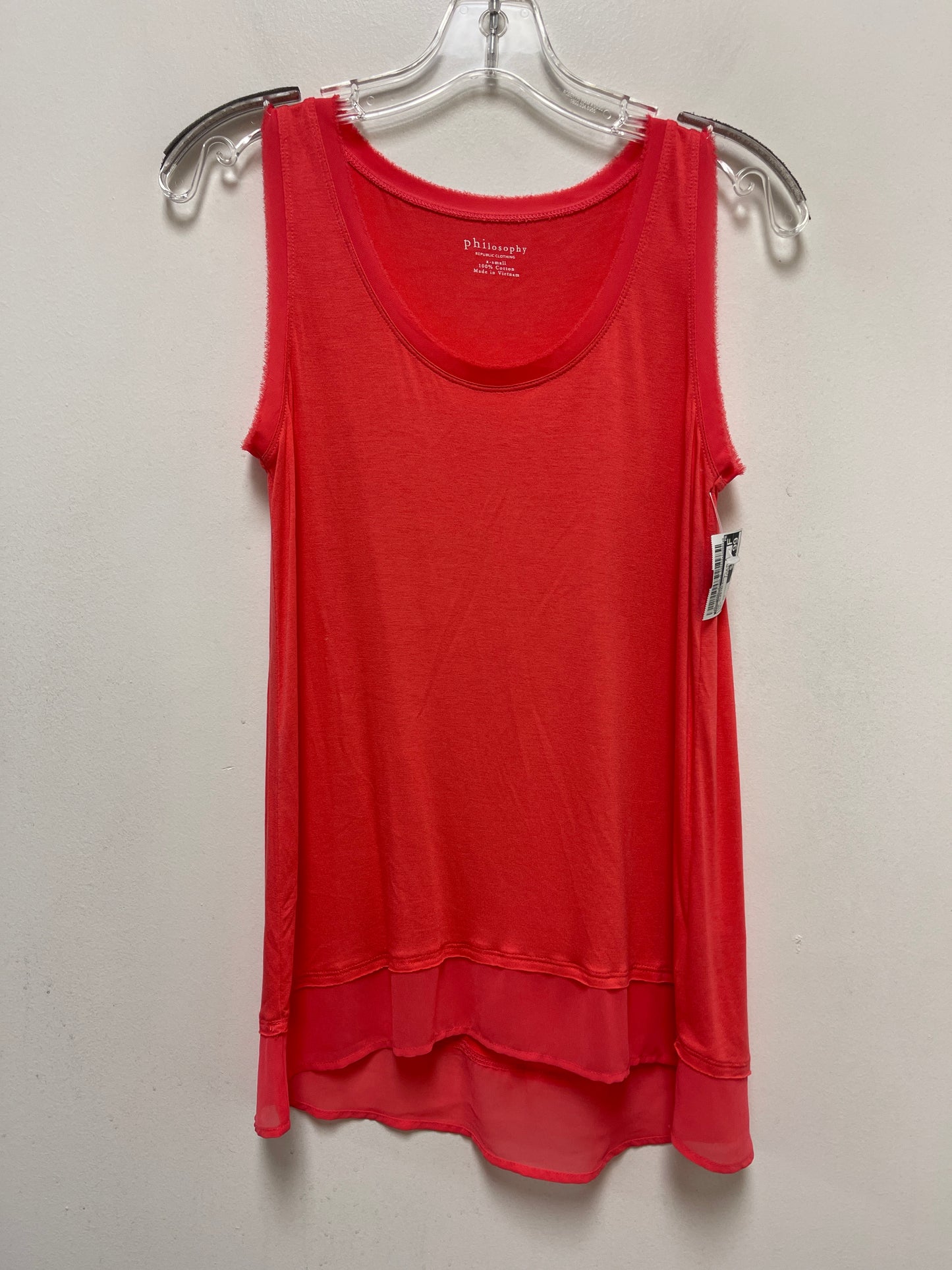 Pink Top Sleeveless Philosophy, Size Xs