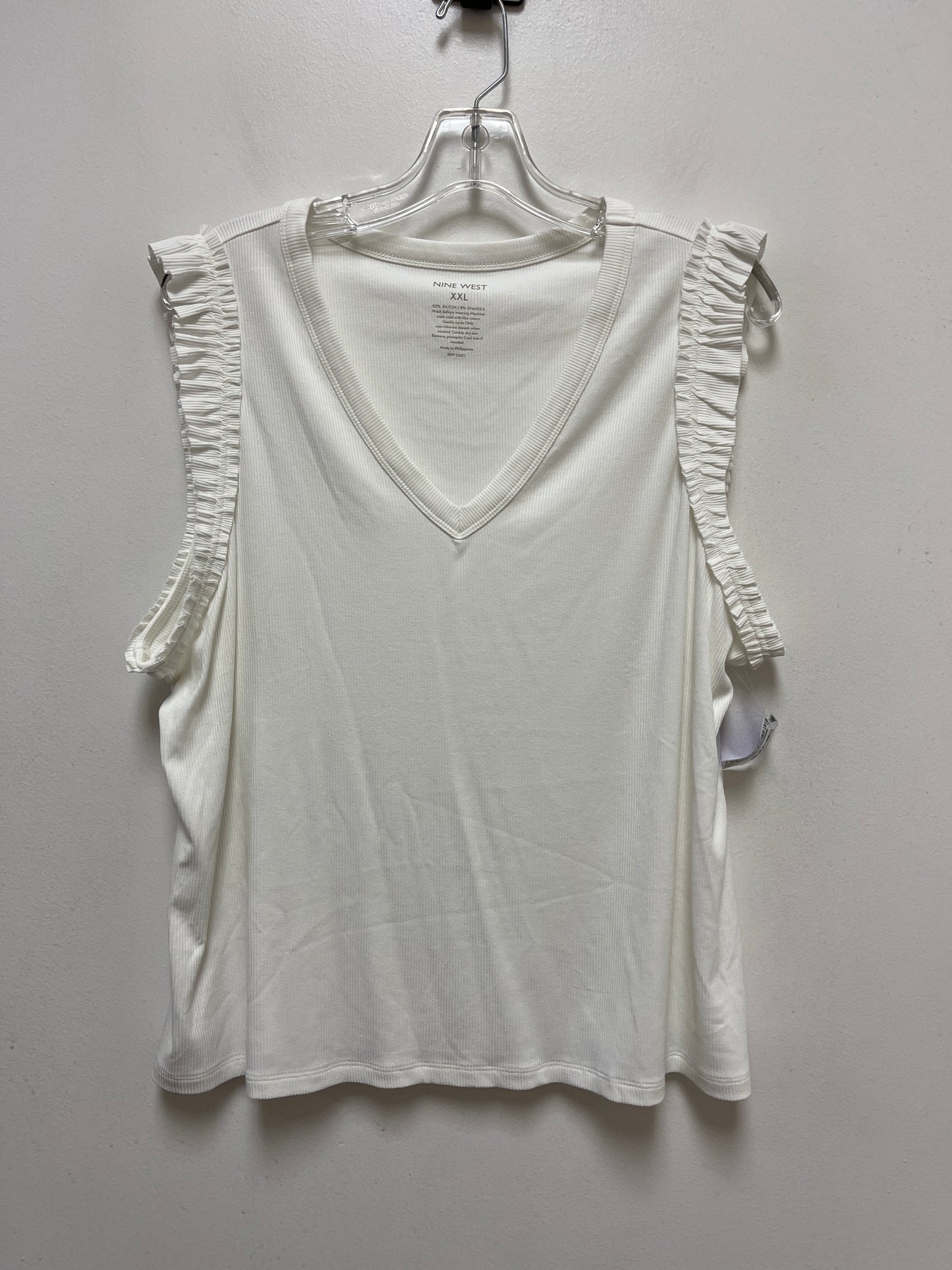 White Top Sleeveless Nine West, Size 2x