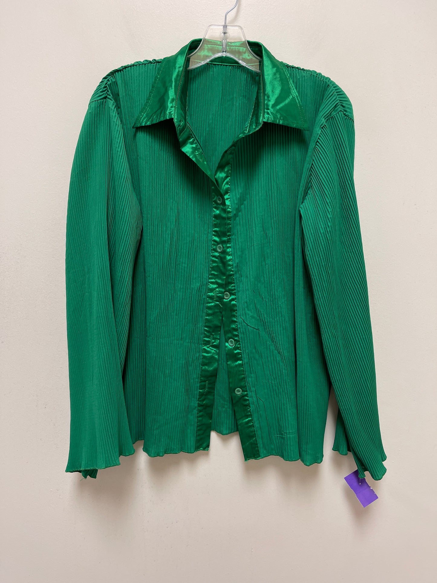 Green Top Long Sleeve Clothes Mentor, Size S