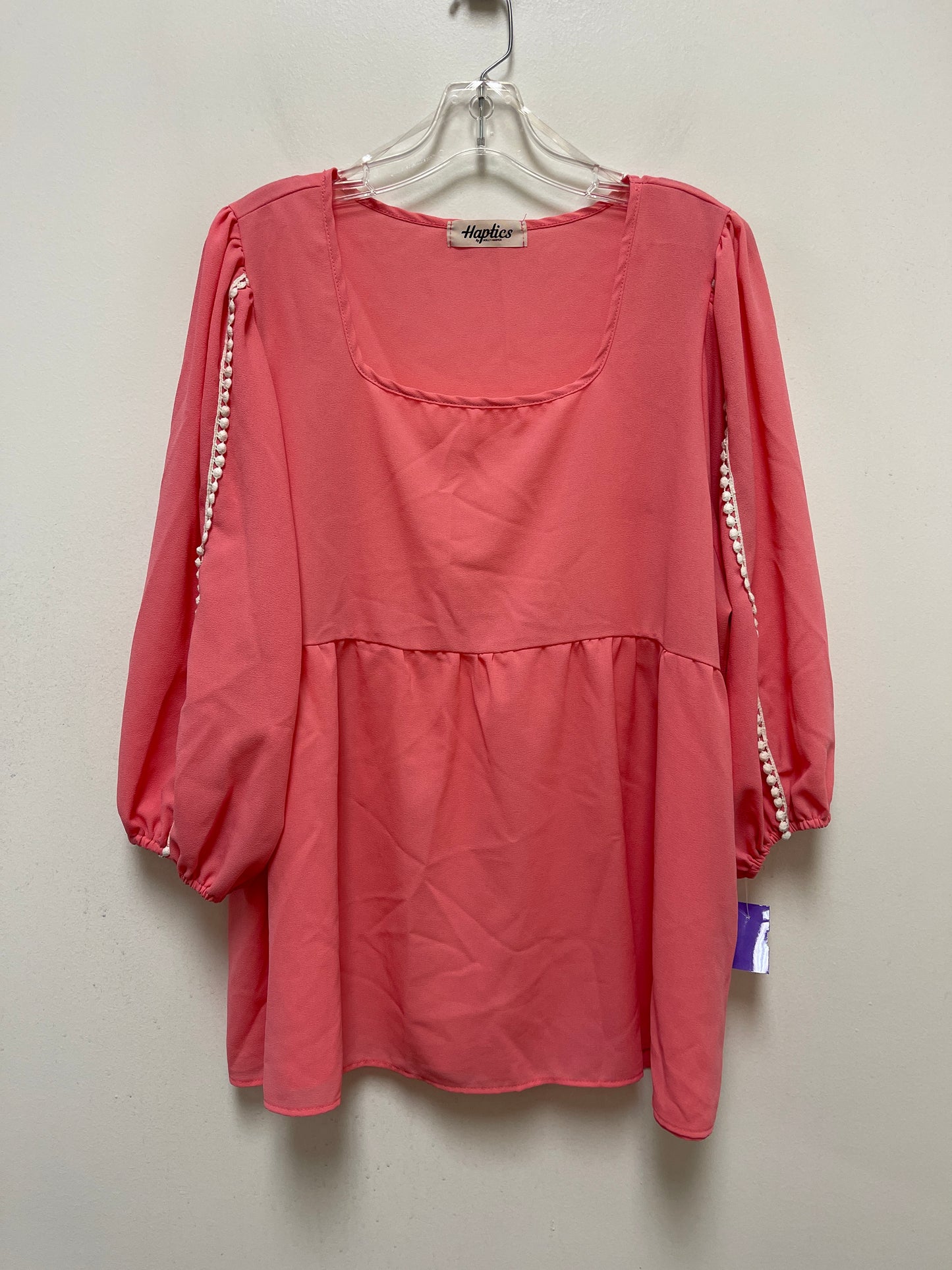 Pink Top Long Sleeve Haptics, Size Xl