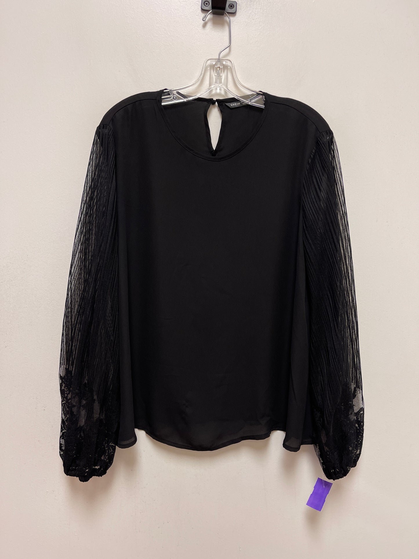 Black Top Long Sleeve Shein, Size L