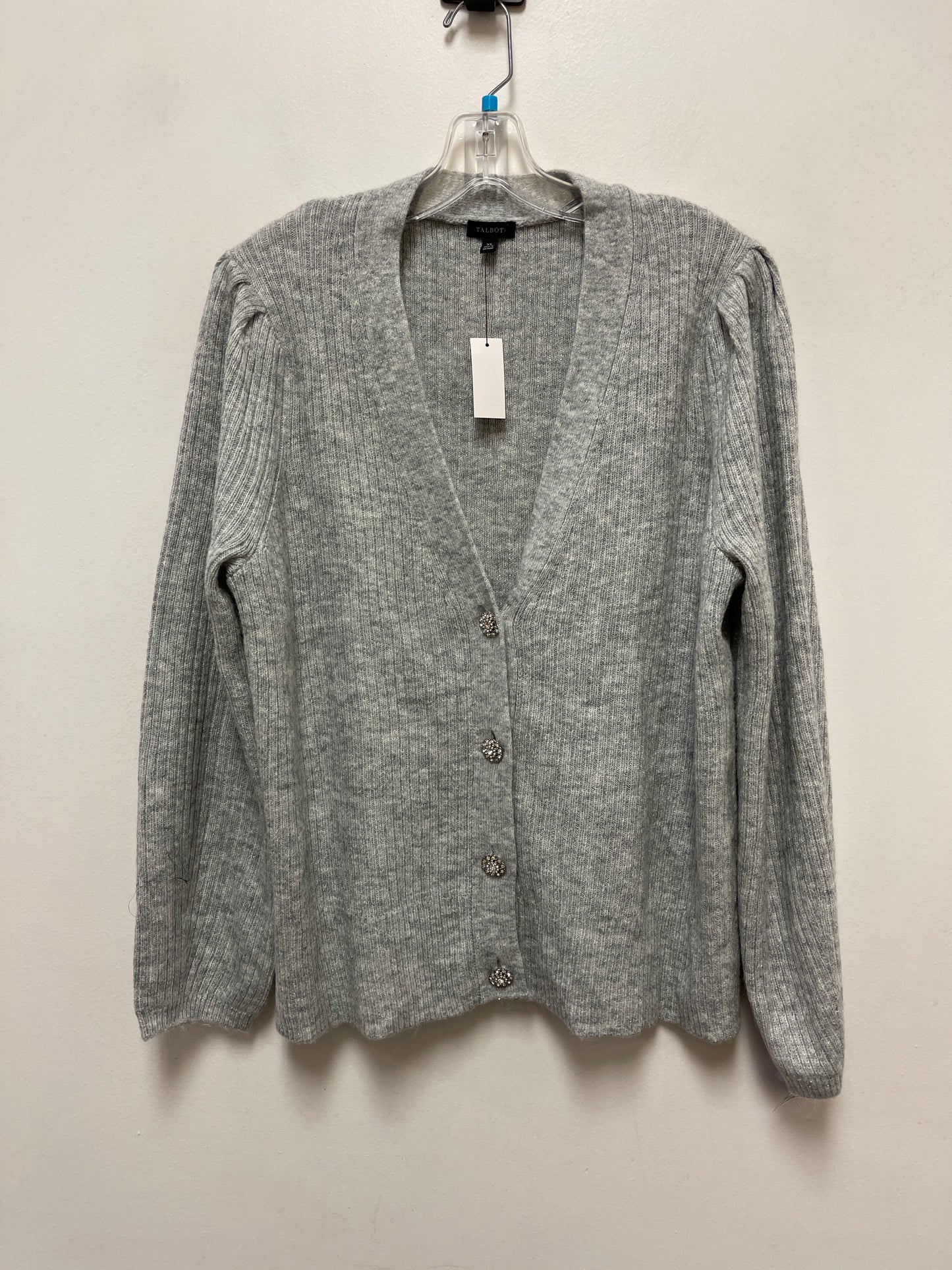 Sweater By Talbots In Grey, Size: Xl