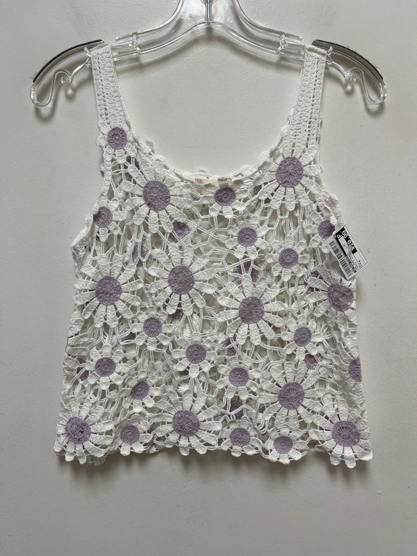 Purple & White Top Sleeveless Altard State, Size M