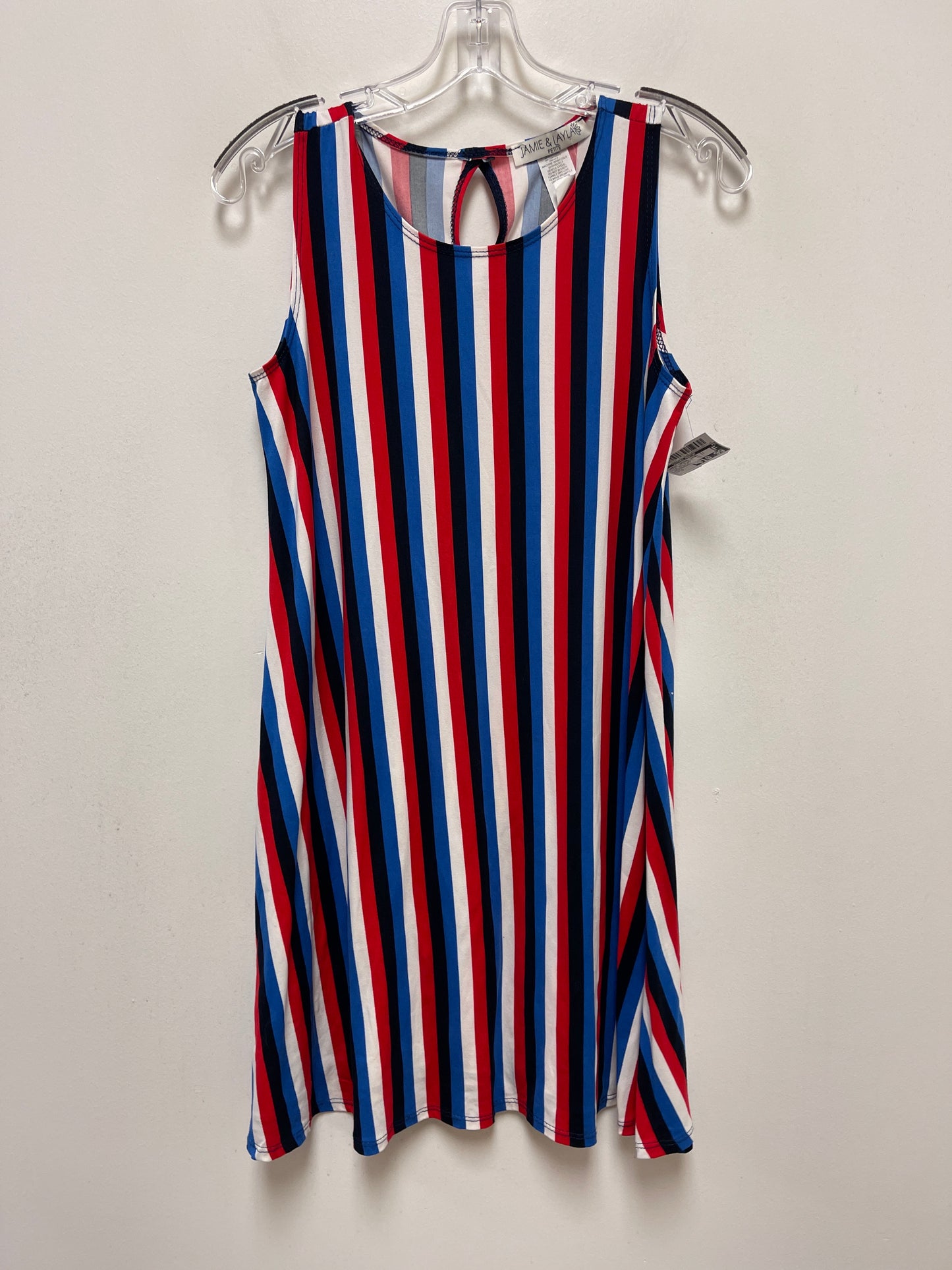 Blue Red & White Dress Casual Short Clothes Mentor, Size S