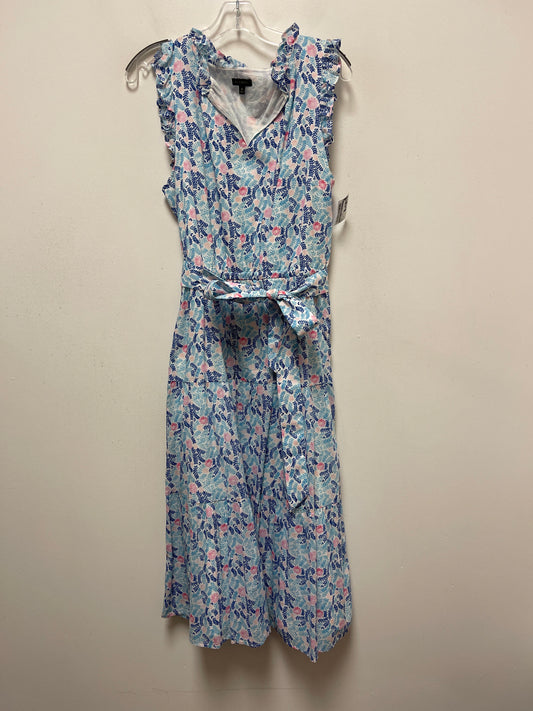 Blue & Pink Dress Casual Maxi Talbots, Size M