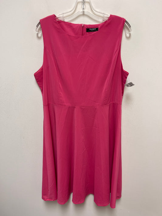 Pink Dress Casual Short Clothes Mentor, Size Xl