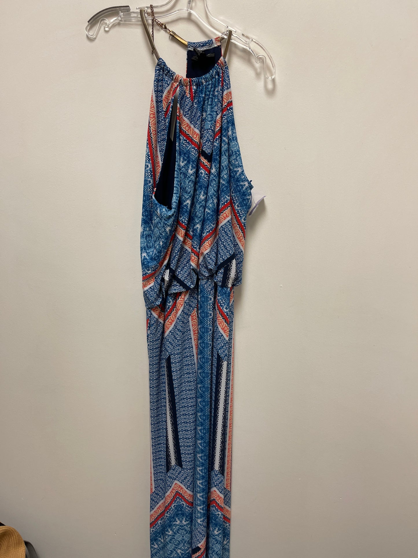 Blue & Orange Dress Casual Maxi R And M Richards, Size 1x