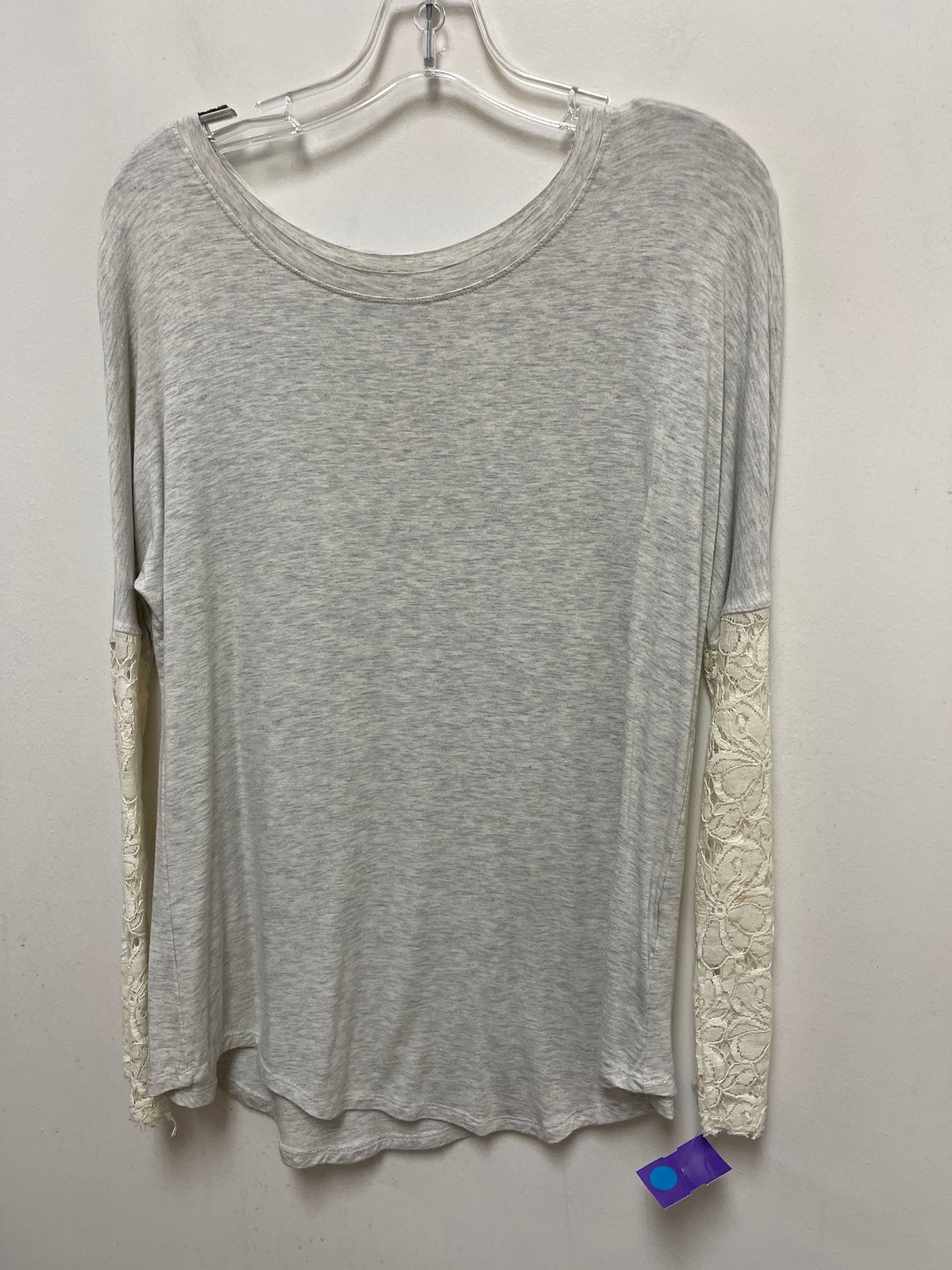 Grey Top Long Sleeve Bordeaux, Size M