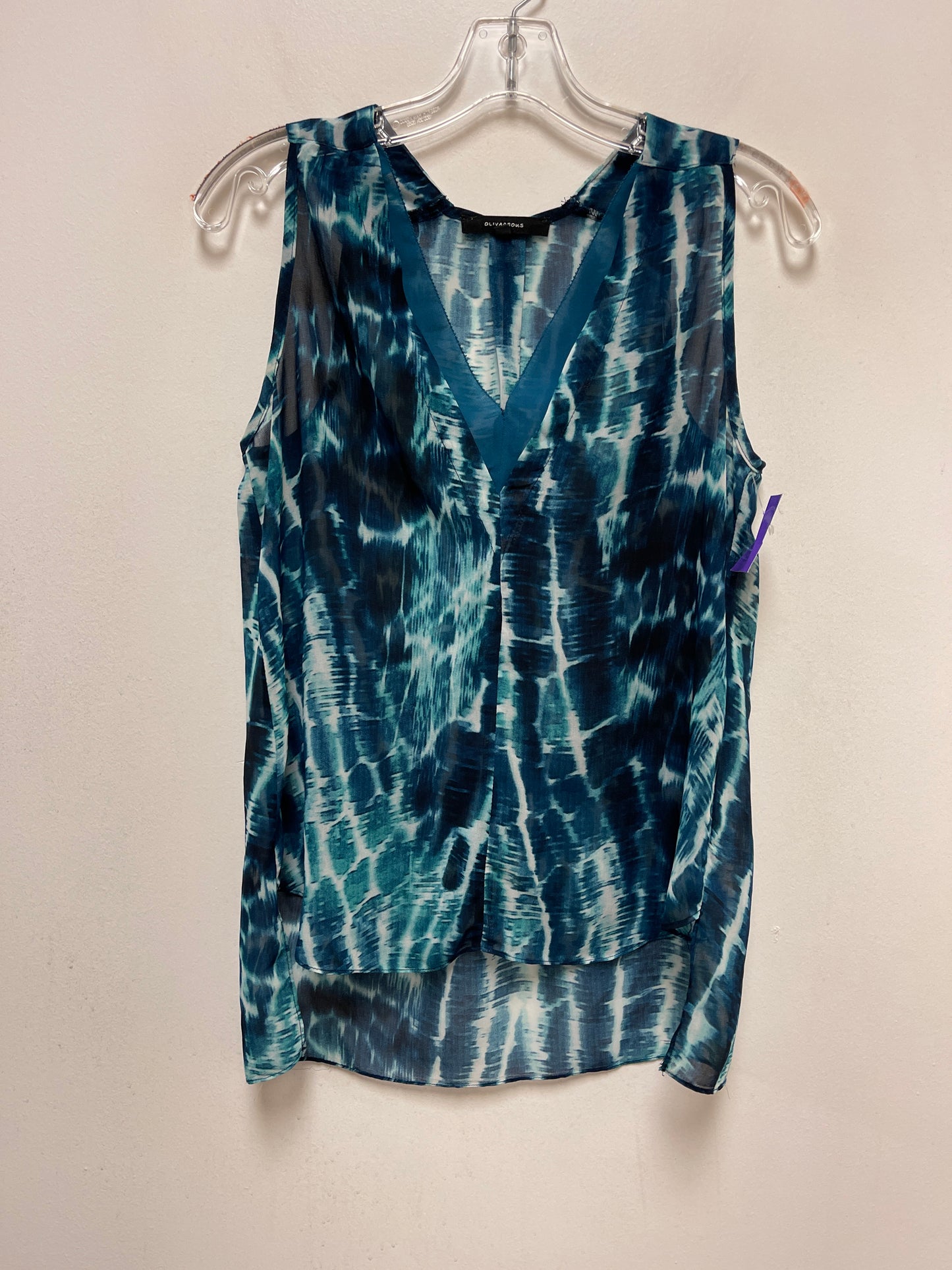 Blue Top Sleeveless Olivaceous, Size M