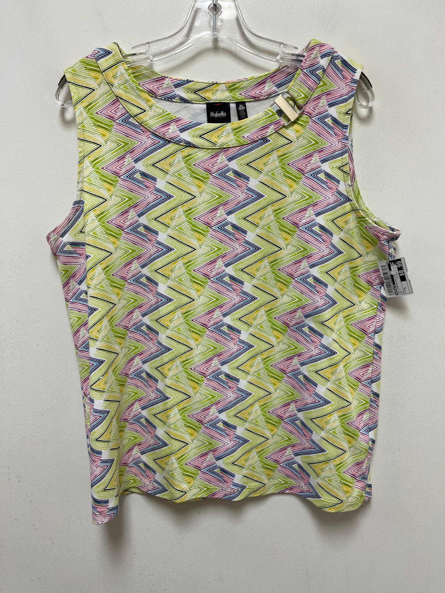 Multi-colored Top Sleeveless Rafaella, Size Xl