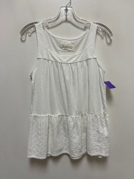 White Top Sleeveless Anthropologie, Size Xs