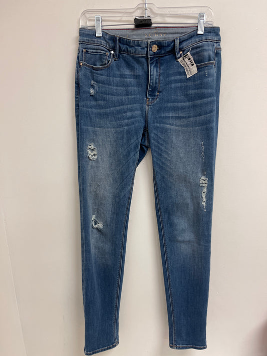 Jeans Skinny By White House Black Market In Blue Denim, Size: 4