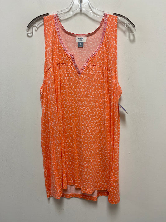 Orange Top Sleeveless Old Navy, Size Xl