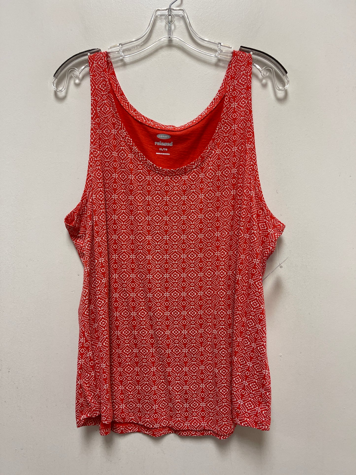 Orange Top Sleeveless Old Navy, Size Xl