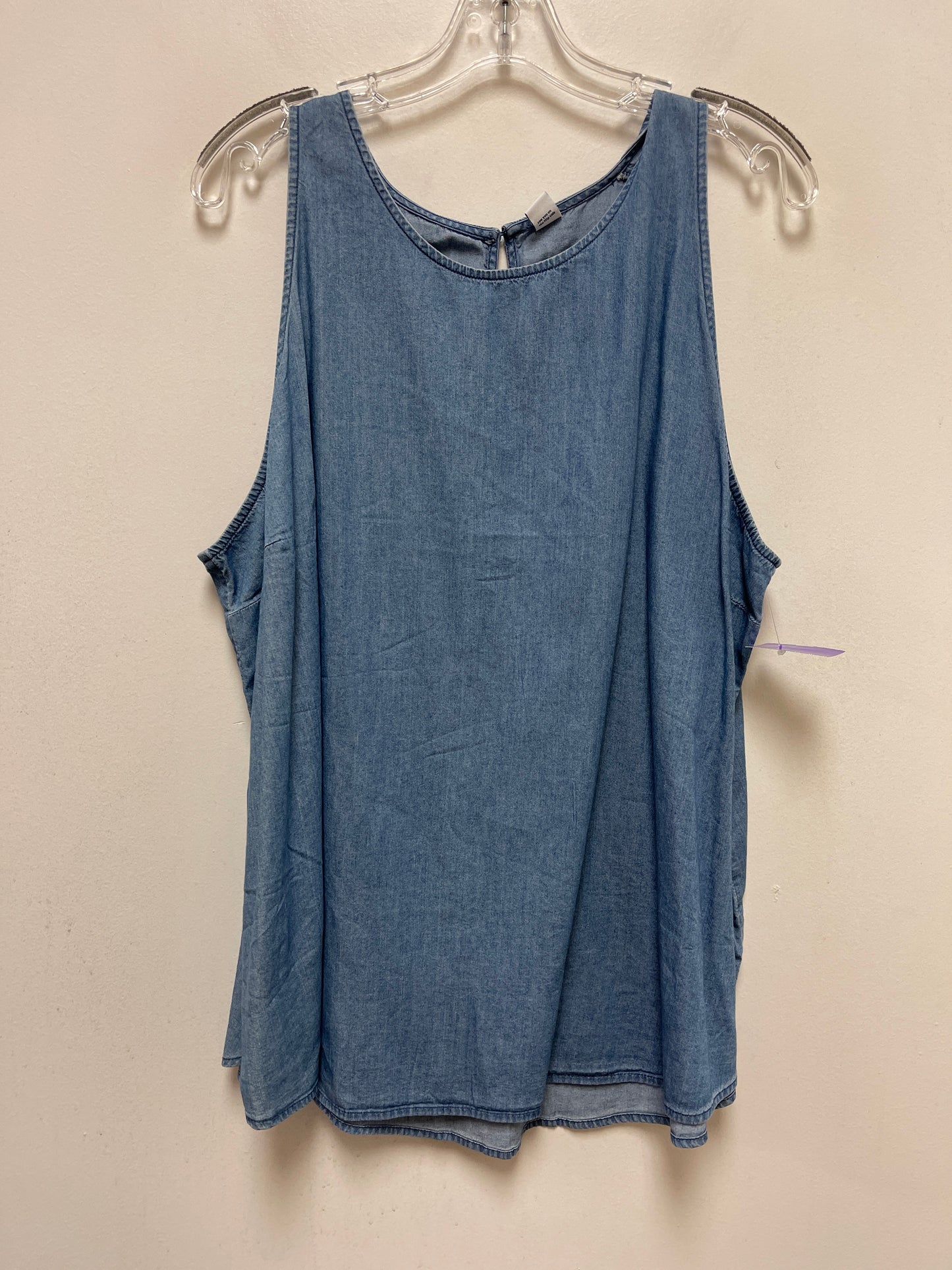 Blue Denim Top Sleeveless Old Navy, Size 2x