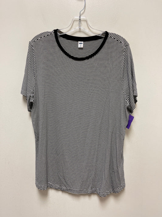 Striped Pattern Top Short Sleeve Old Navy, Size Xl