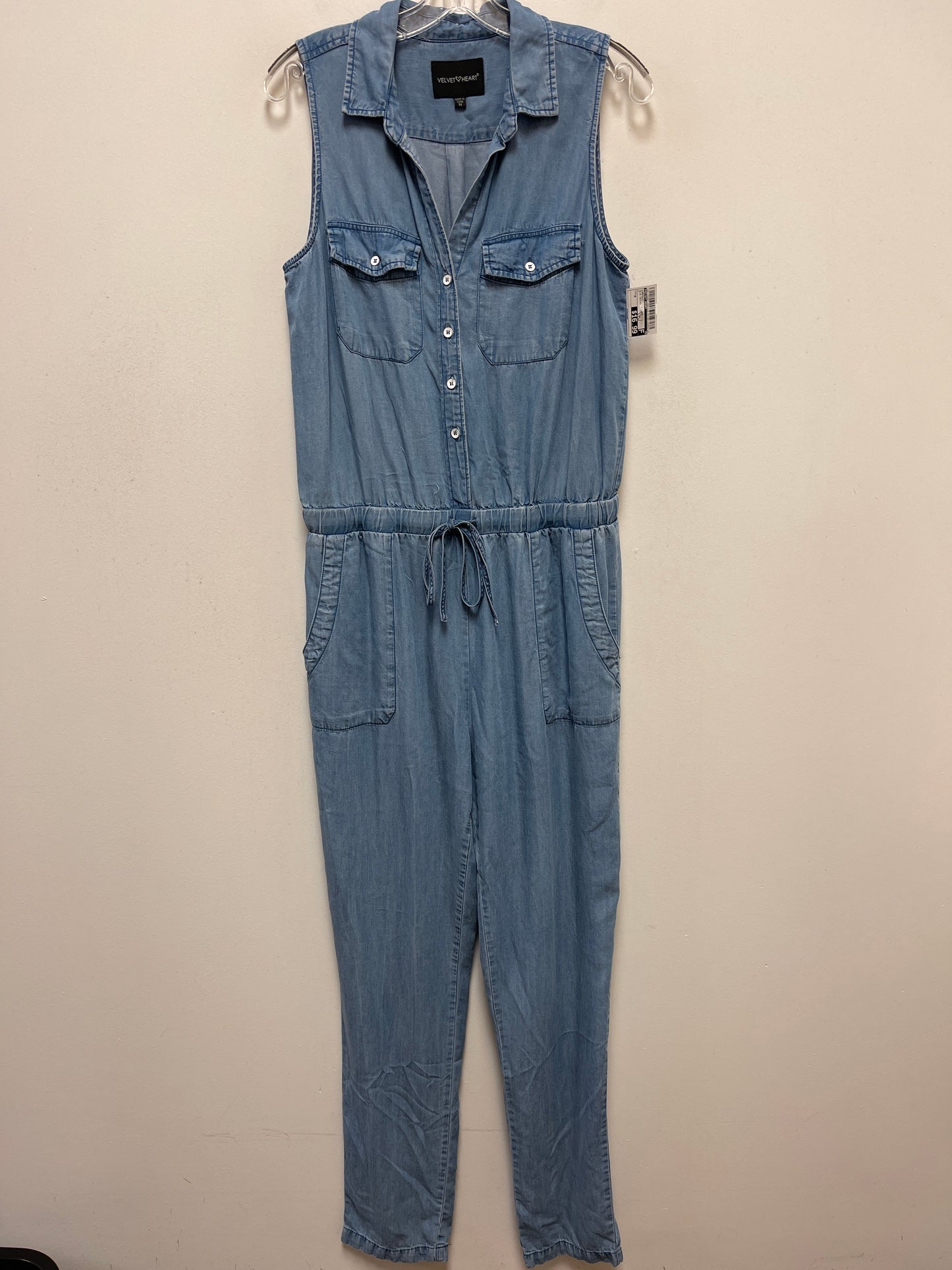 Blue Denim Jumpsuit Velvet Heart, Size M