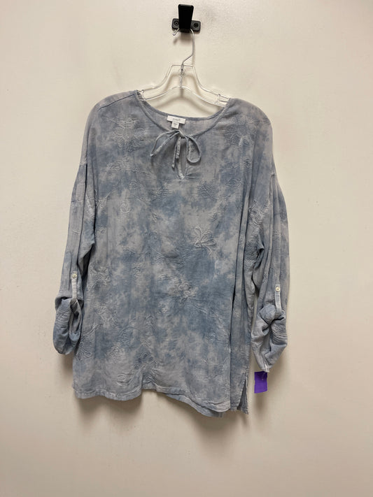 Blue Top Long Sleeve Pure Jill, Size Xl