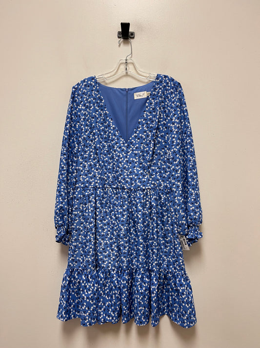 Blue Dress Casual Short Eliza J, Size Xl