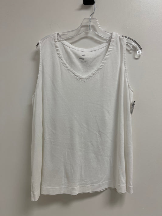 White Top Sleeveless J. Jill, Size Xl