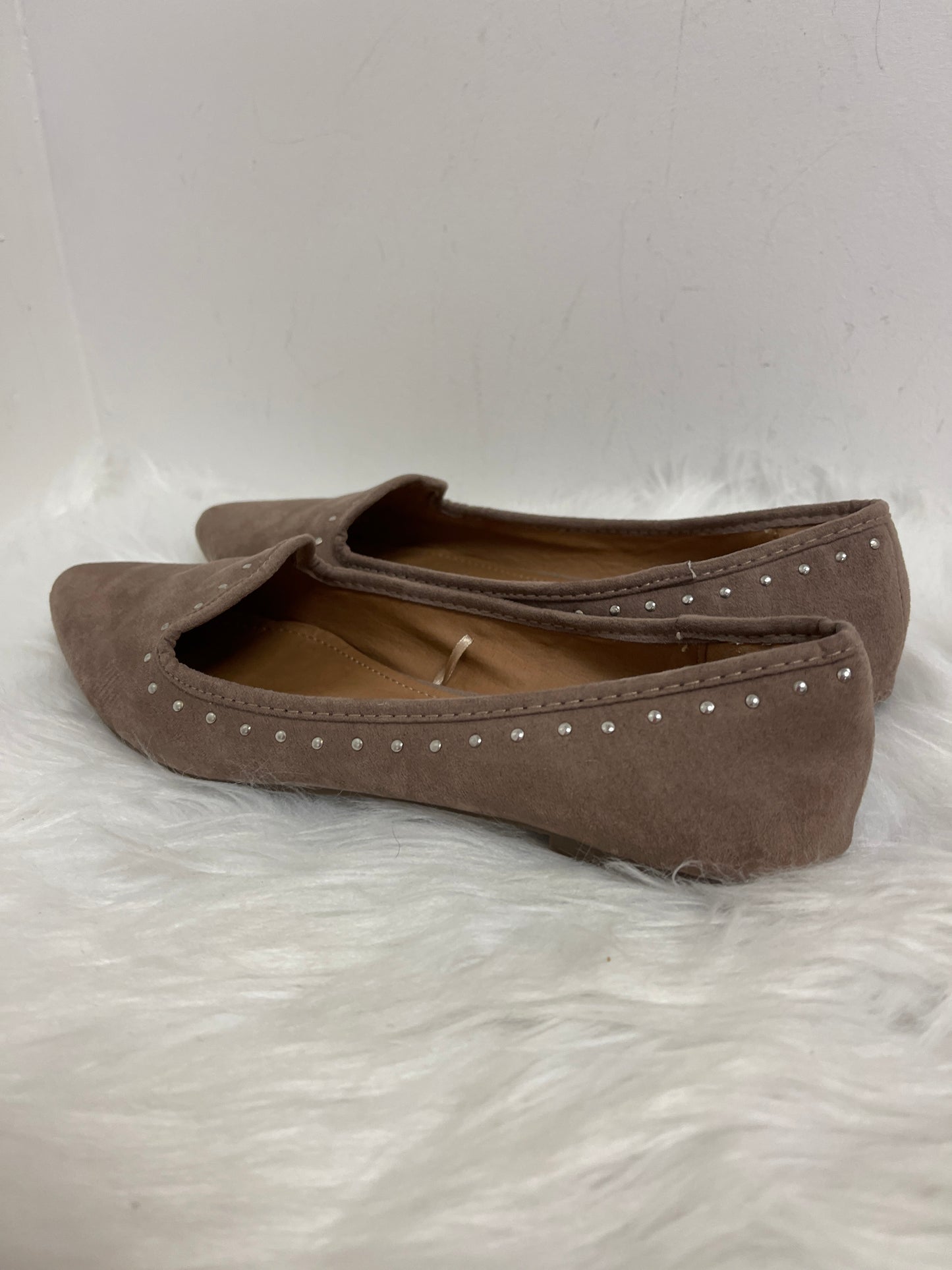 Taupe Shoes Flats Report, Size 7.5