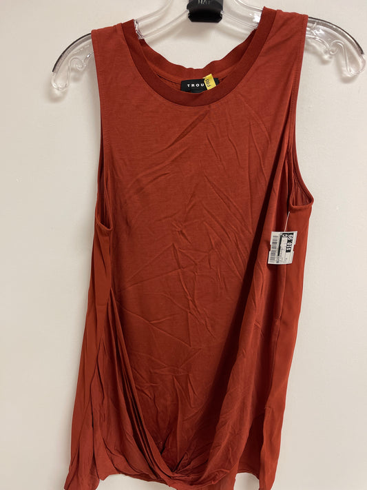 Orange Top Sleeveless Trouve, Size M